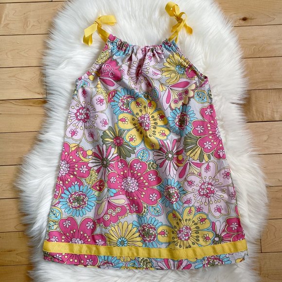 Hanna Andersson floral pink pillowcase shift dress - Picture 7 of 7